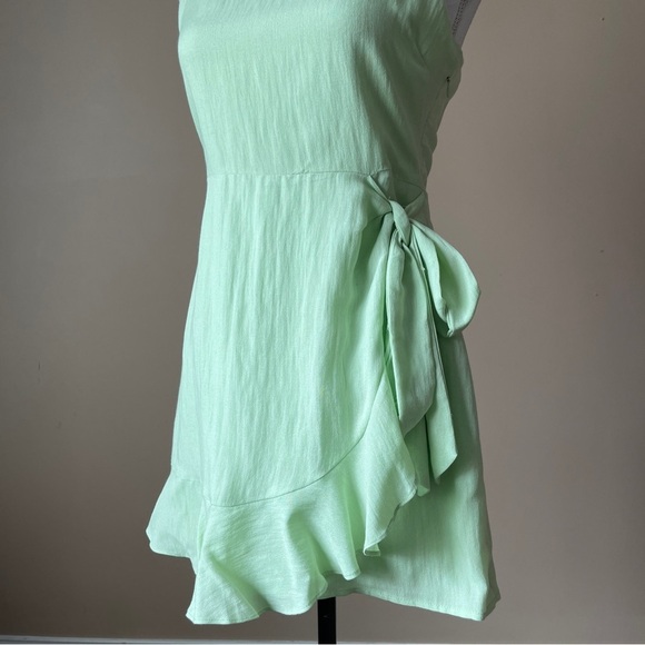 COTTON CANDY LA | Lime Green Mini Dress Dress Sz M - Picture 3 of 7